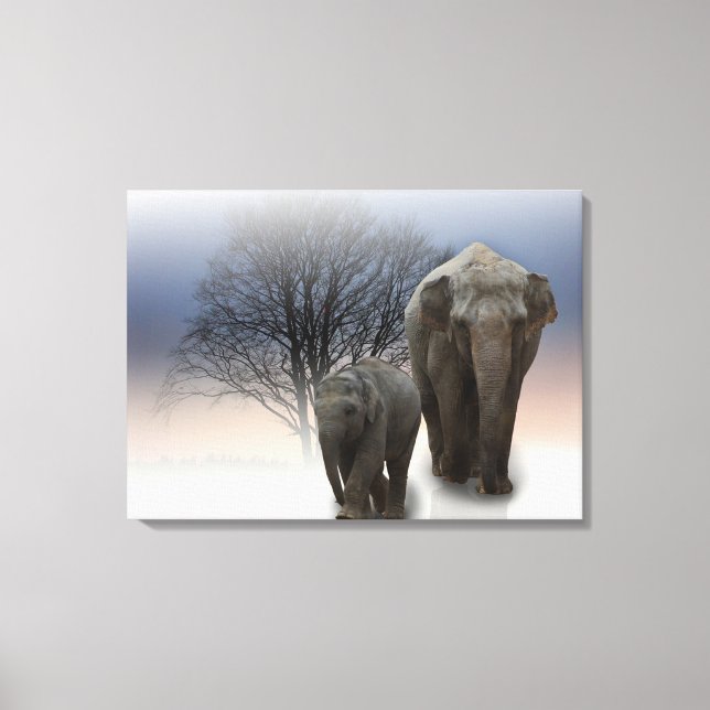 Toile Eléphants (Recto)