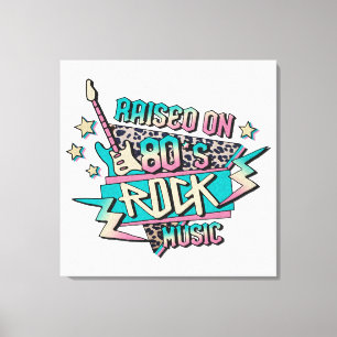Toile Élevé sur la musique rock des années 80