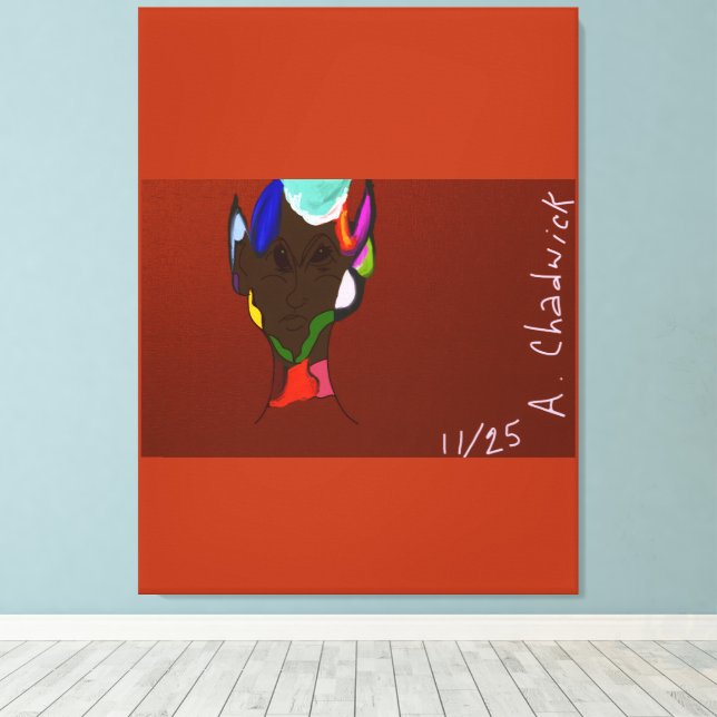 Toile Elf Map Art Stretched Canvas Print (Insitu (Plancher de Bois))