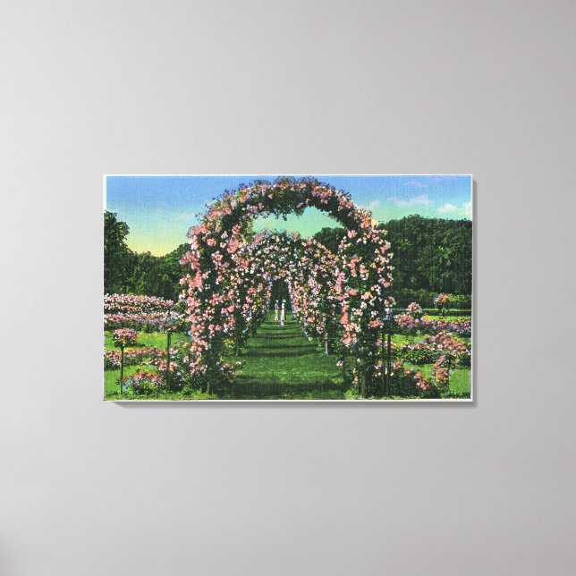 Toile Elizabeth Park Vue des arches Roses (Recto)