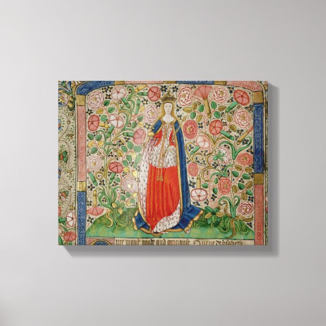 Toile Elizabeth Woodville Queen Consort of King (Recto)
