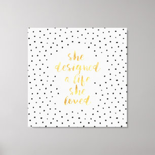 Toile Elle a conçu une vie qu'elle a aimée avec fausse f