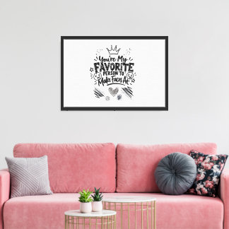 Toile emballée avec design de slogan Friends