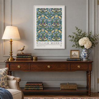Toile emballée William Morris Strawberry Thief