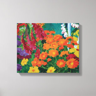 Toile Emil Nolde - Jardin de fleurs Affiche d'art fin