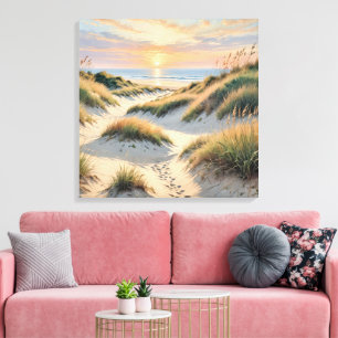 Toile Emplacements des dunes de sable