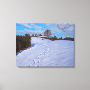 Toile Empreintes dans la neige 2009