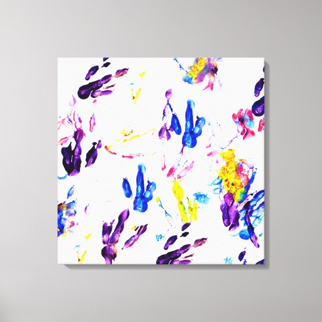 Toile empreintes de pingouin (Recto)