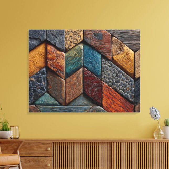 Toile en Bois Peint (Insitu(Salon))