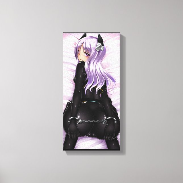 Toile en hentai noir et violet SingleZ "Make Me" (Recto)