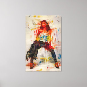 Toile en silhouette Abstraite pour femmes puissant