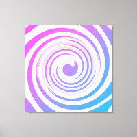 Toile en toile bleu rose violet