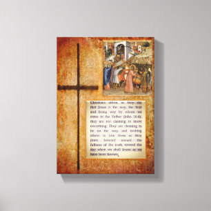 Toile en toile étirée de Jésus-Christ