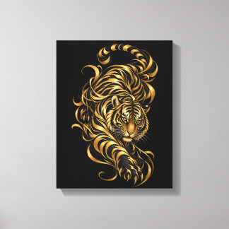 Toile encadrée Gold Tiger Art