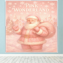 Enchanted Pink Wonderland Santa