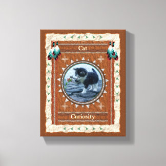 Toile Énergie de curiosité du chat