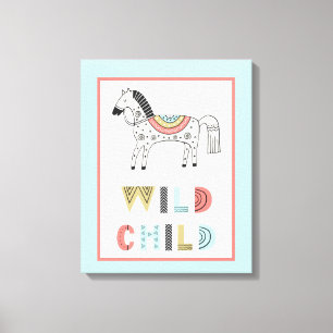Toile Enfant Sauvage Scandia Cheval Nursery 