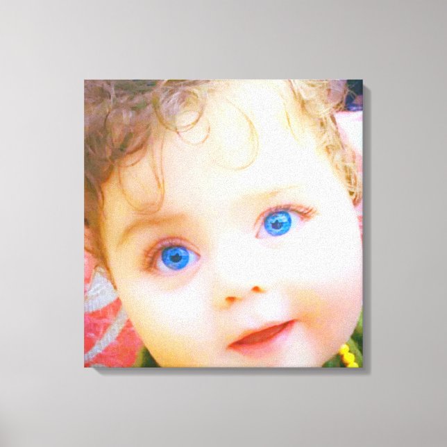 Toile Enfants aux yeux bleu (Recto)