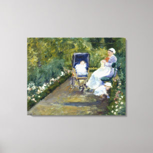 Toile Enfants dans un jardin (L'infirmière) Mary Cassatt
