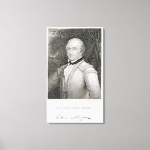 Toile Engrav de Daniel Morgan de brigadier général