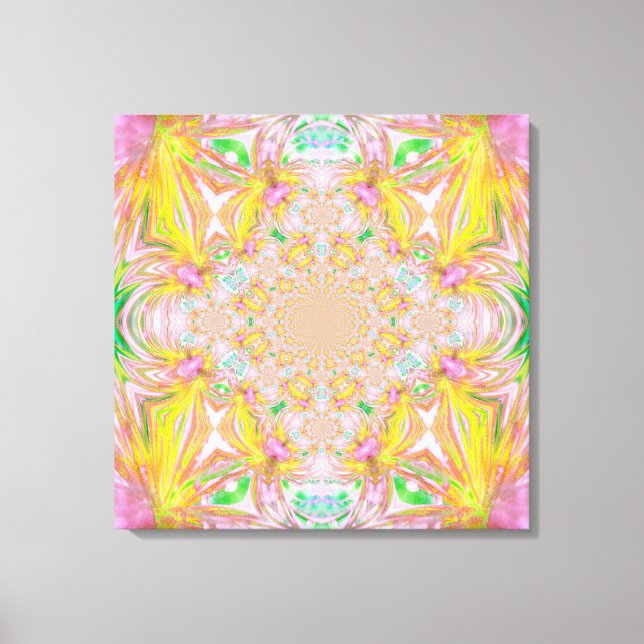 Toile enrobée en cristal jaune (Recto)