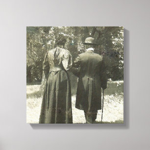 Toile enroulée de la promenade de l'après-midi