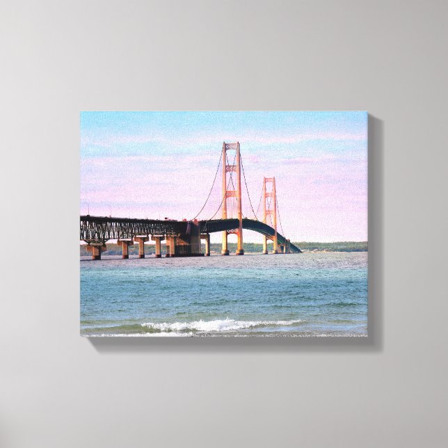 Toile enroulée du pont Mackinac (Recto)