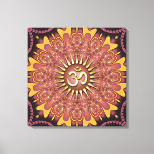 Toile enroulée Terre Soleil Aum Nouvel Âge