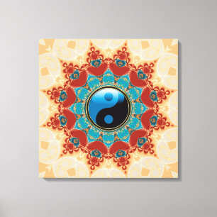 Toile enroulée Yin Yang Esprit Bohème