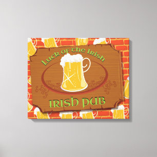 Toile Enseigne de pub irlandais