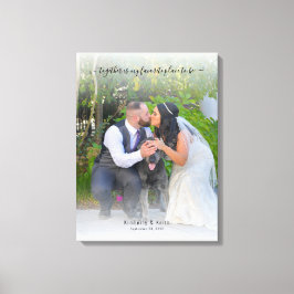 Toile Ensemble est mon endroit préféré pour être Mariage