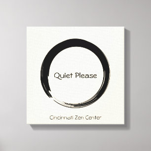 Toile Enso Circle, calme s'il vous plaît