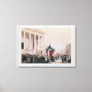 Toile Enterrement des victimes de la La Madeleine