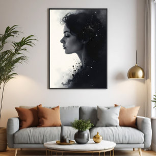 Toile Entre silence et étoiles