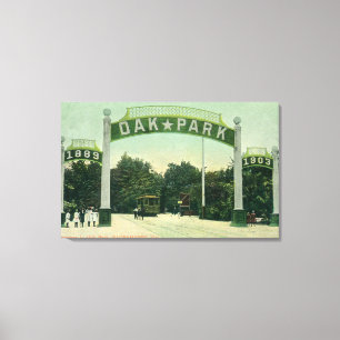 Toile Entrée à la vue d'Oak Park