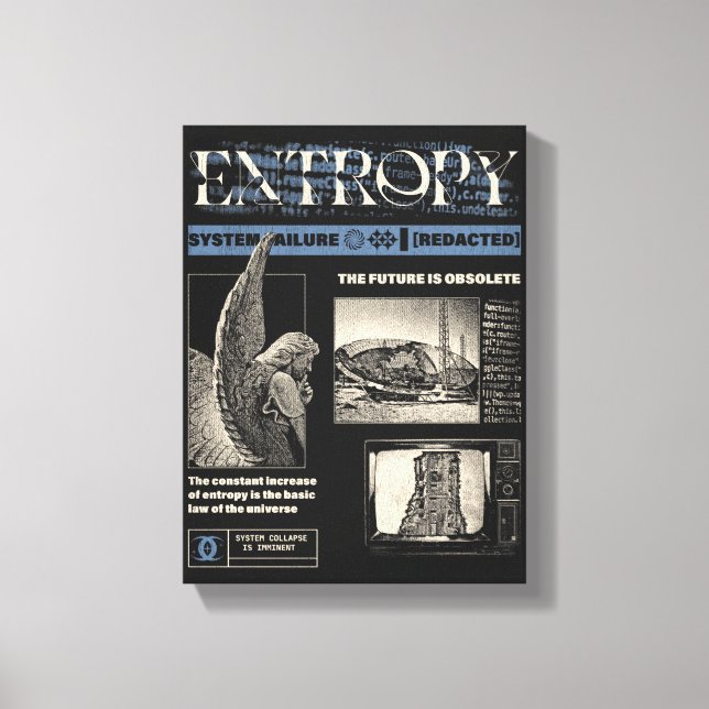 Toile Entropie - Conception Brutaliste (Recto)