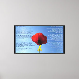 Toile - Enveloppé - Poppy de la Journée du Mémoria