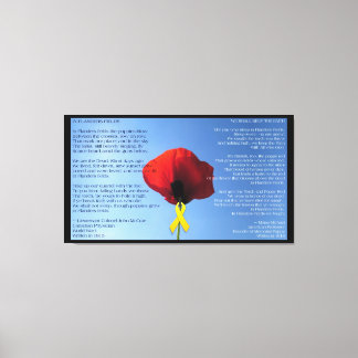 Toile - Enveloppé - Poppy de la Journée du Mémoria