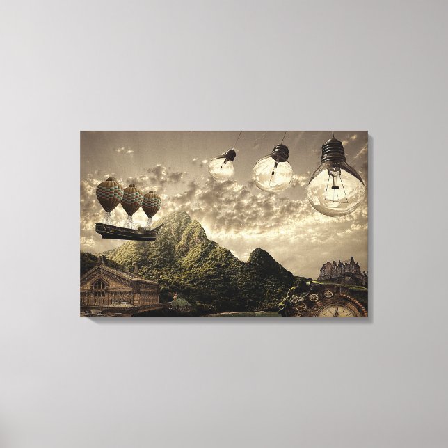 toile enveloppée à la campagne steampunk (Recto)