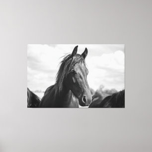 toile enveloppée à la tête de cheval