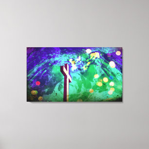 Toile enveloppée de la Croix de Terre Sainte