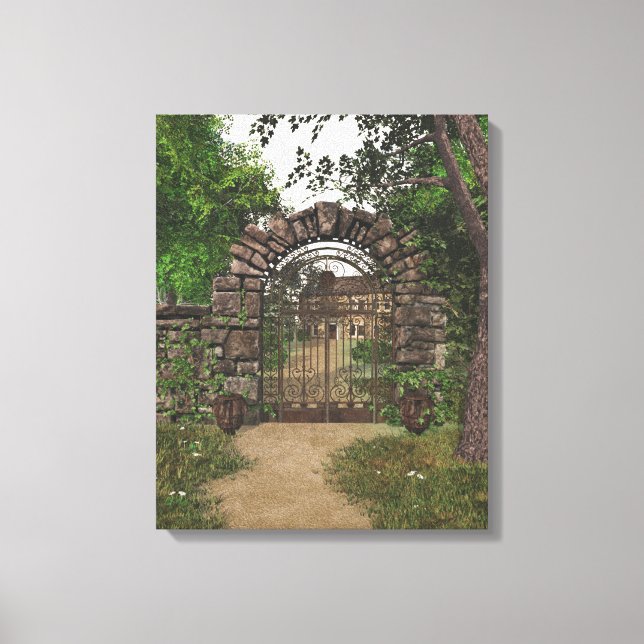 Toile Enveloppée de la porte de jardin (Recto)