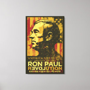 Toile Enveloppée De La Ron Paul