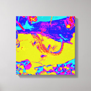 toile enveloppée de lézard abstrait