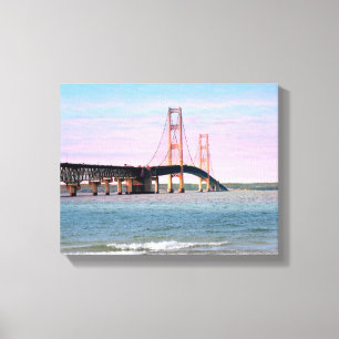 Toile enveloppée de pont de Mackinac