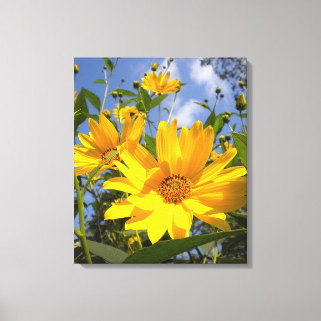 Toile Enveloppée De Tournesols Dorés (Recto)