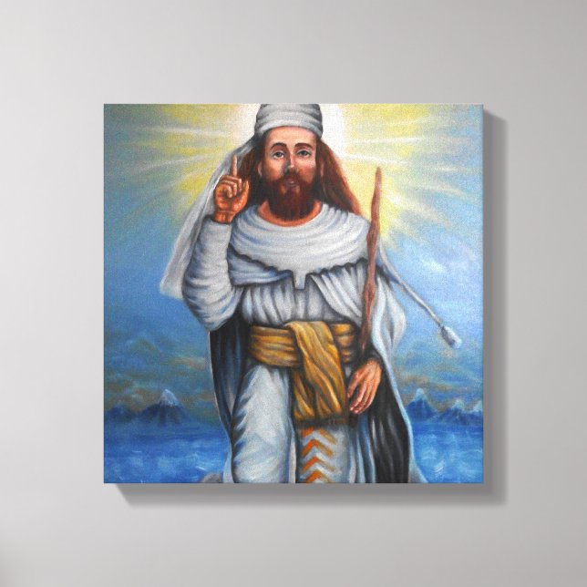 Toile enveloppée de Zarathustra (Prophète Zoroaste (Recto)