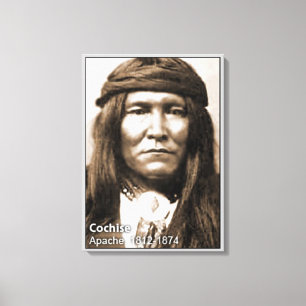Toile enveloppée du chef Cochise