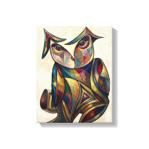 Toile enveloppée Illusion d'optique Amants ou Hibo