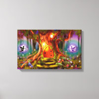 Toile enveloppée L'Arbre Magique